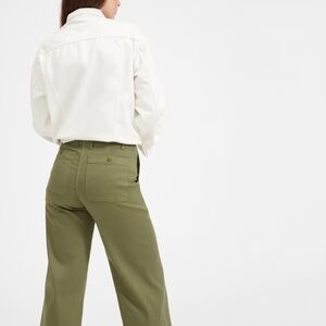 Everlane wide leg crop utility pant